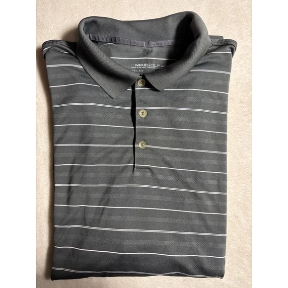 Nike Golf Dri-Fit Striped Polo Shirt Mens Size XXL - Picture 8 of 8